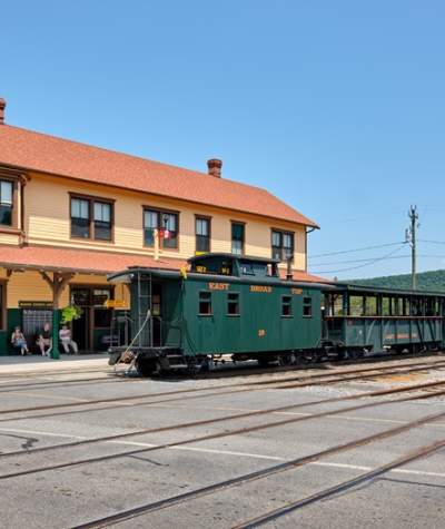 East Broad Top Railroad Station with Train