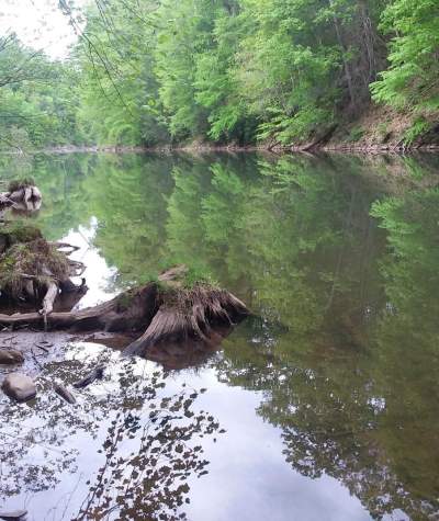Terrace Mountain Trail along the water