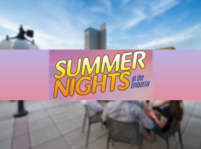 Promotional image for Summer Nights at the Embassy.