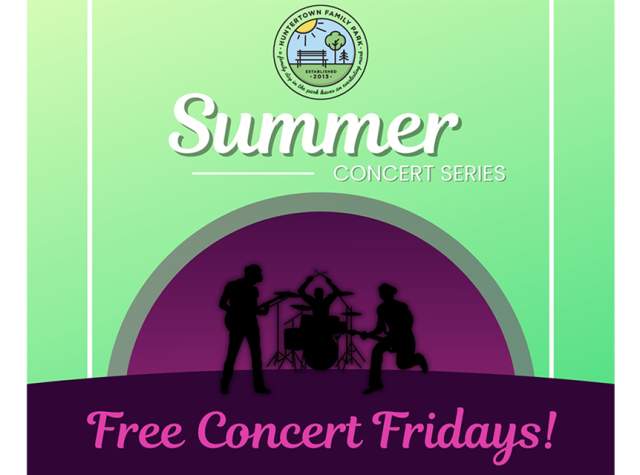 Logo image of summer concert series at Huntertown Family Park