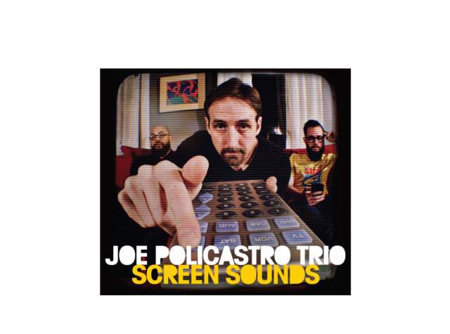 Screen Sounds Album Cover. Joe Policastro looks at you as though through a television screen.