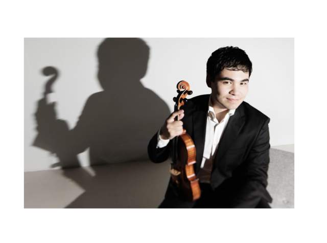 Violinists from Fort Wayne Philharmonic preparing for Patriotic Sounds (Celebrating America 250)