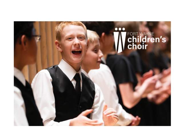 Children's Choir members singing
