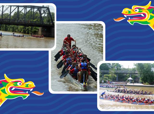 Photo of poster for the Fort Wayne Dragon Boat Races on July 31 and August 1