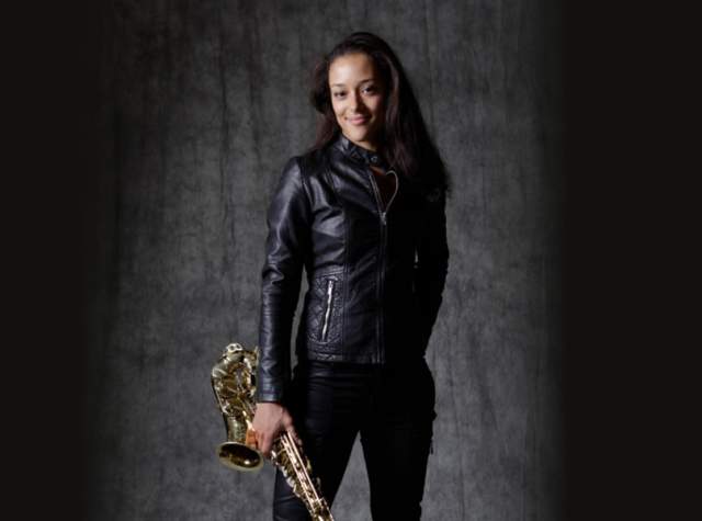 Promotional image of musician Vanessa Collier, who will be performing in Fort Wayne at Baker Street Centre on February 21, 2026.