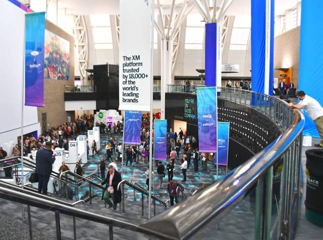 Attendees at the Salt Palace Convention Center