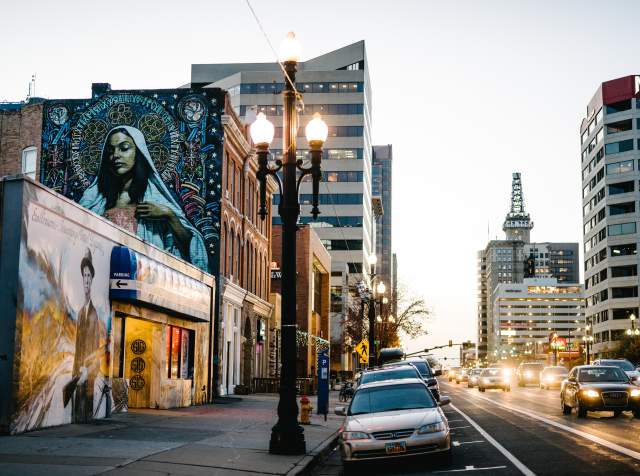 Downtown Salt Lake at Night