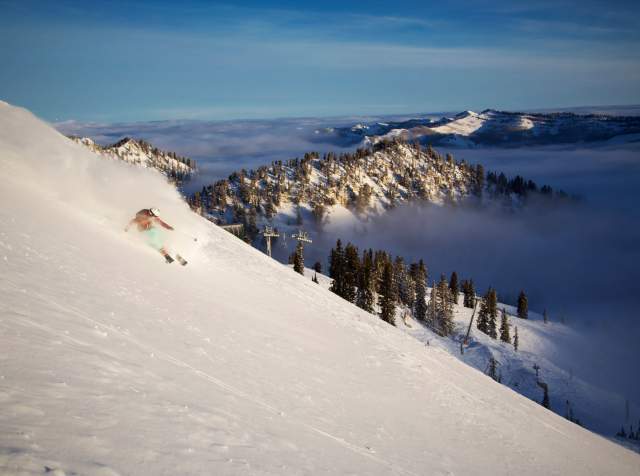 McKenna Peterson Skiing at Brighton Resort