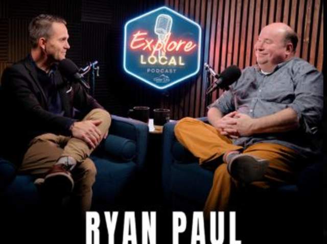 Explore Local podcast interview with Iron County historian Ryan Paul, recorded in the Cedar City studio with microphones