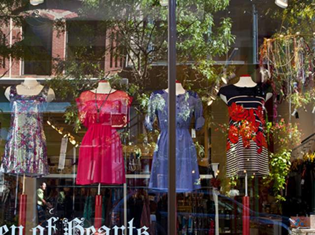 Window shopping dresses in Providence, RI