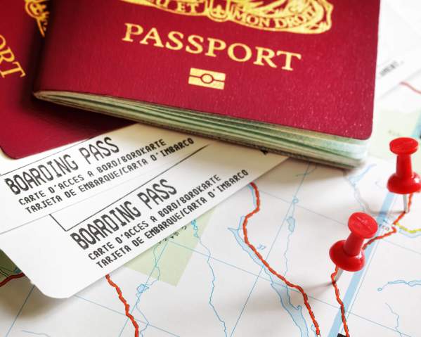 Boarding passes & Passports