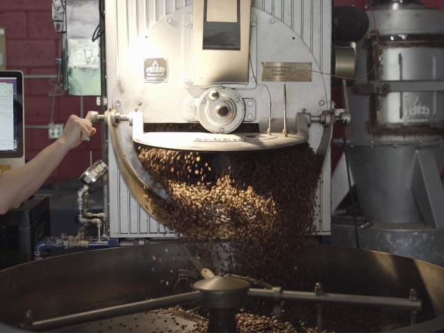 Ruby Coffee roasts all of their own beans to be sold locally and across the nation.