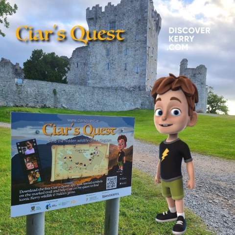 ciars quest app promotional image at Ross Castle