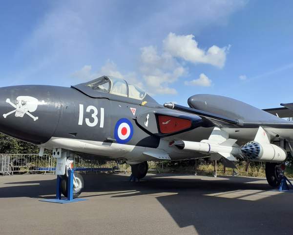 View of an aircraft at Tangmere Museum