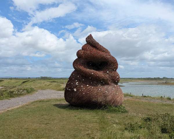 Periwinkle sculpture at RSPB Medmerry