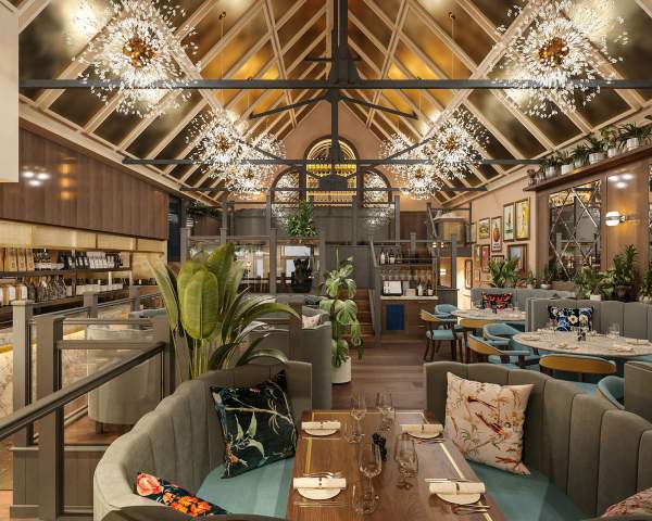 Interior of Piccolino, Chichester
