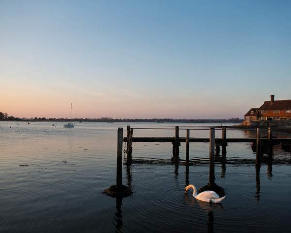 A view of Chichester Harbour from Bosham, West Sussex