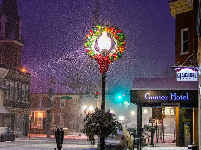 Snowy Main Street Frostburg - Janelle Muletz