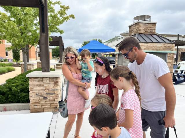 Family Shopping at Geneva Commons