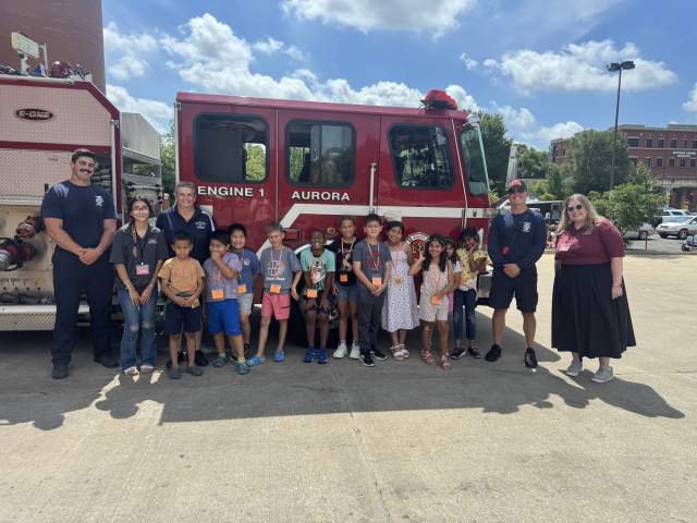 Children at Aurora Regional Fire Museum