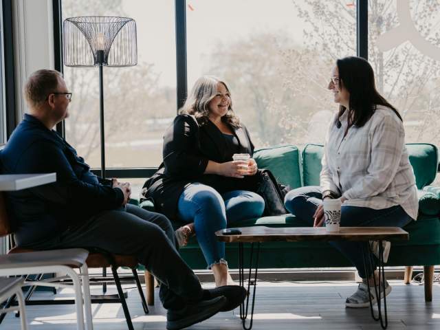 Friends at Krema Coffee Roasters