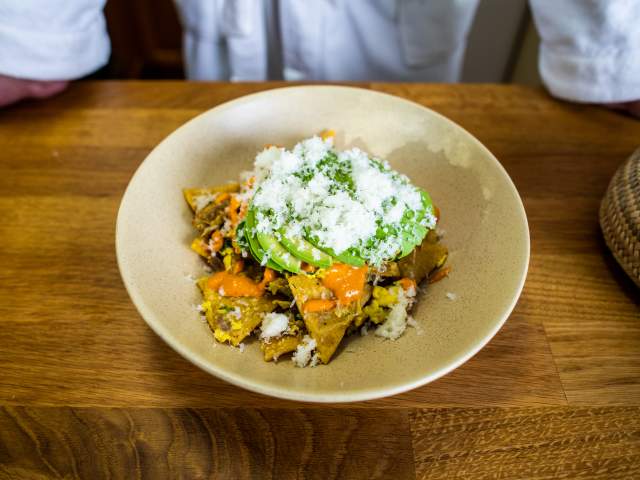 Migas by Chef Fermin Nunez of Suerte