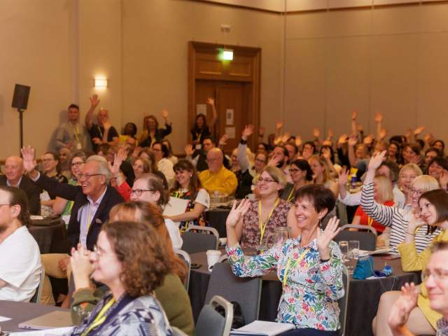 The Archives and Records Association (ARA) Conference 2025 Julz keynote - waving for a selfie