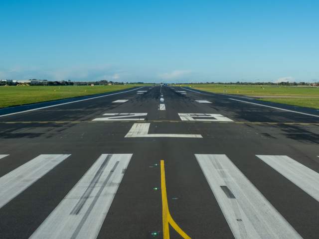 A view of an airport runway - Credit Bristol Airport