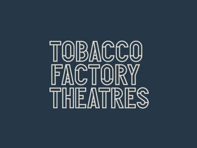 Tobacco Factory Theatres logo on a dark navy background