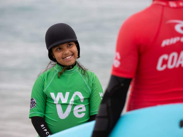 Child looking at coaches at The Wave - credit The Wave