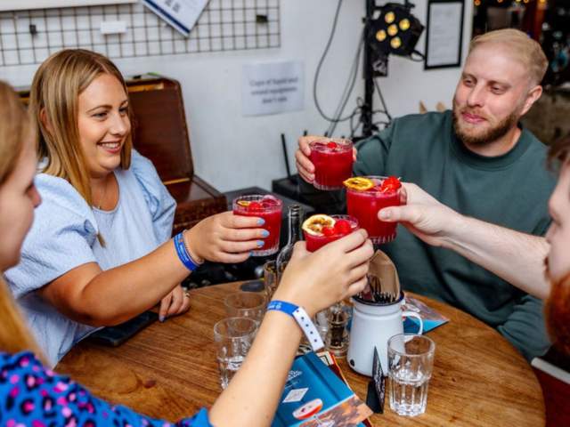 Group with cocktails - Bristol City Centre BID