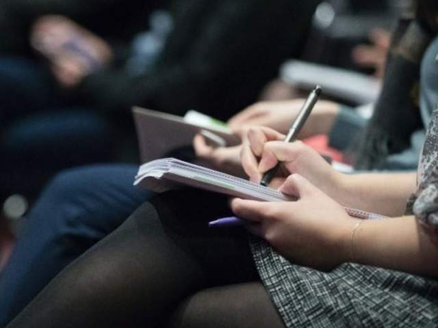 Person taking notes