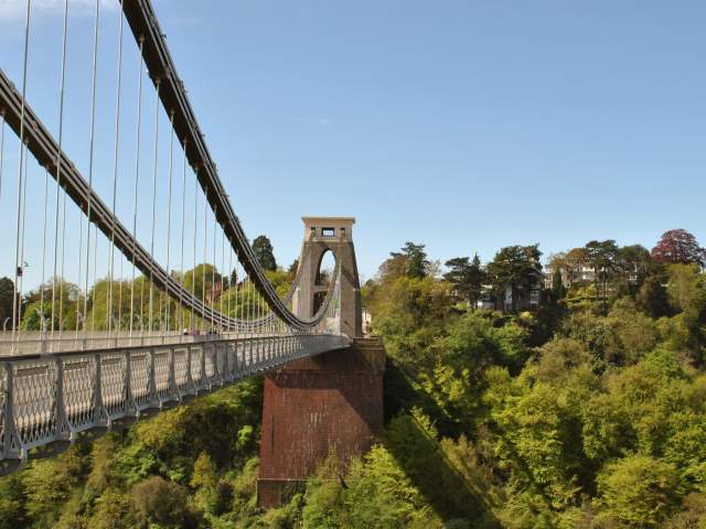 A view of the Clifton Suspension Bridge in West Bristol, looking towards the Abbots Leigh area - credit Clifton Suspension Bridge Trust