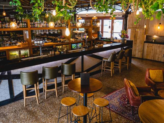 Interior of the Harbour House restaurant on Bristol's Harbourside