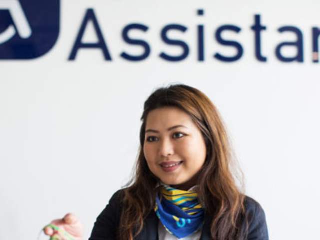A staff member at the Special Assistance desk at Bristol Airport - credit Bristol Airport