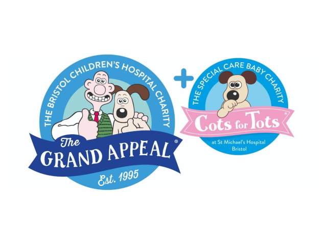 The Grand Appeal + Cots for Tots logo