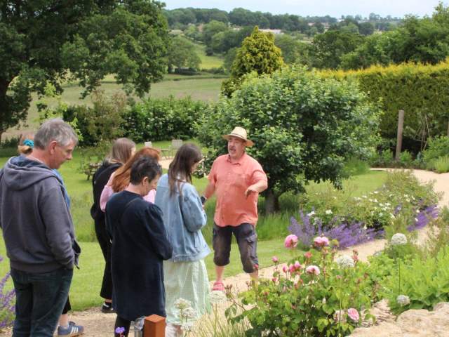 People inthe garden at The Pony Chew Valley in North Somerset near Bristol - credit Visit West