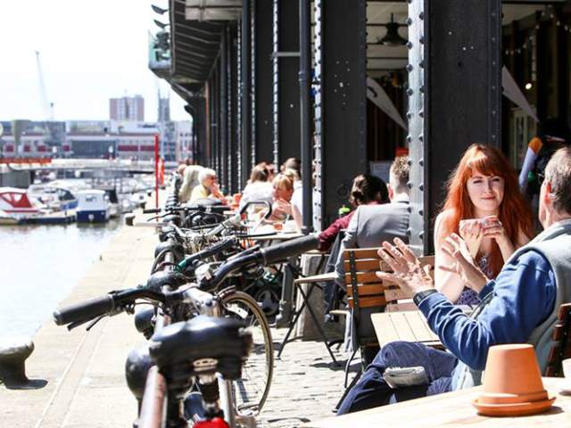 Outdoor terrace at No.1 Harbourside - Credit No.1 Harbourside