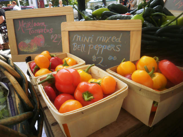 Peppers for sale at Farmers on the Square