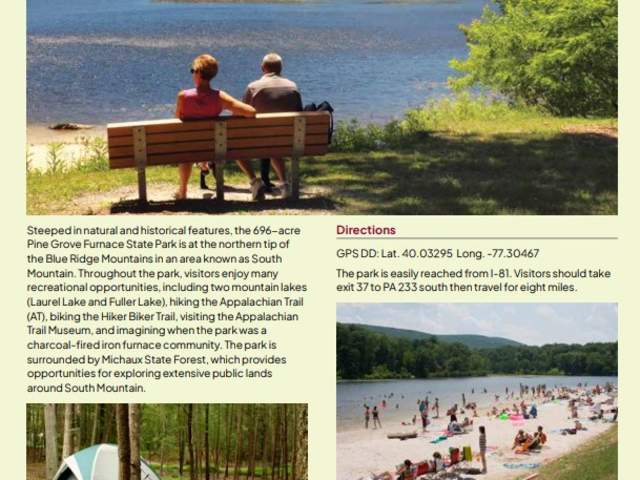 Pine Grove Furnace State Park Brochure Image 2025