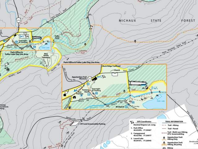 Pine Grove Furnace Map Image 2025