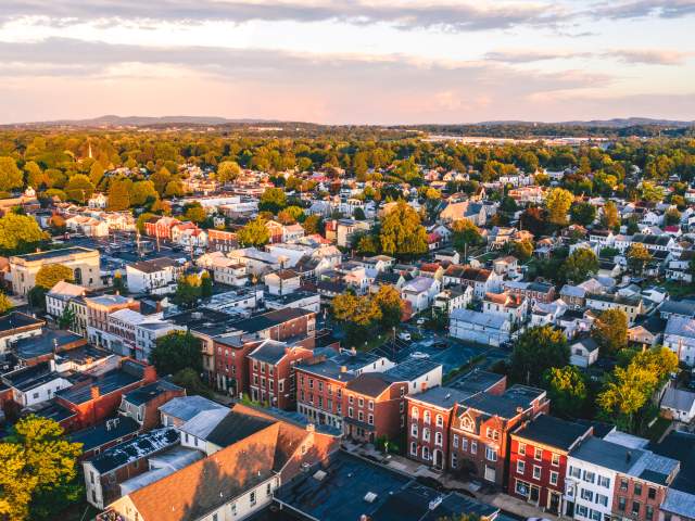 Aerial of Downtown Mechanicsburg