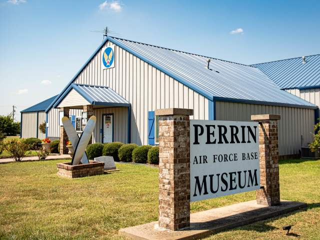Exterior of the Perrin Air Force Base Museum