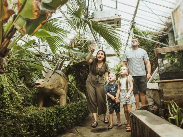 A family exploring Bugtopia in Hornsea