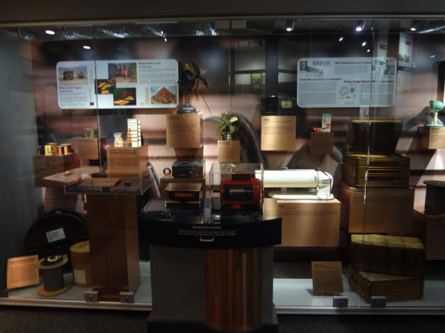 Innovation display at the History Center