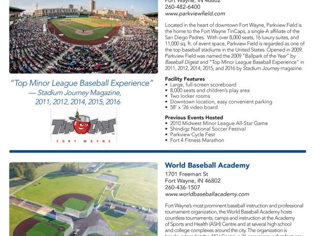 Baseball Facilities in Fort Wayne