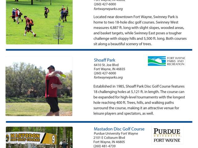 Disc Golf in Fort Wayne, Indiana