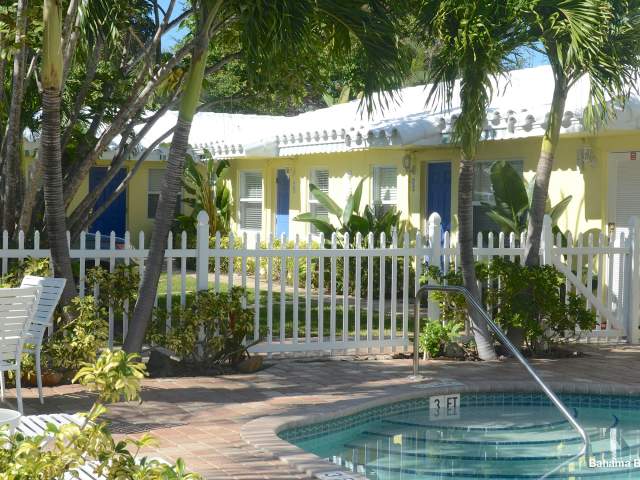 View from the pool deck at Bahama Beach Club in Pompano Beach, FL