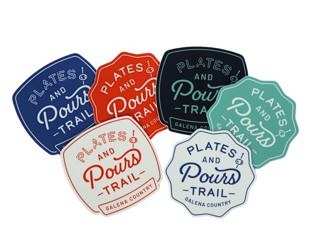 Plates and Pours Stickers