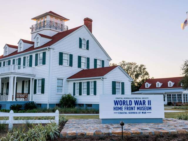 The World War II Home Front Museum on St. Simons Island, GA provides visitors with a rich history of the area's contribution to local war efforts.